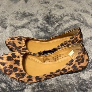 Animal print flats